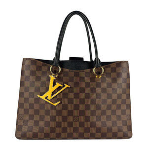 Louis Vuitton Damier Ebene Brown Riverside Shoulder Bag Canvas Ebene Leather